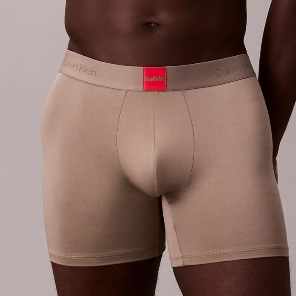 Calvin Klein Men's Icon Logo Graphic Captivating Grey Boxer Briefs